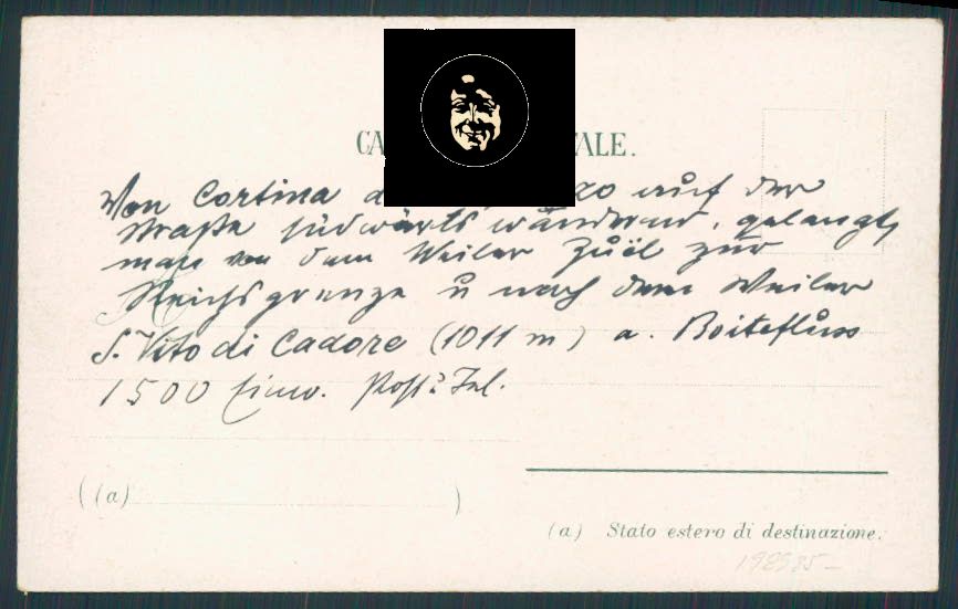 Belluno San Vito cartolina RB1730 – retro