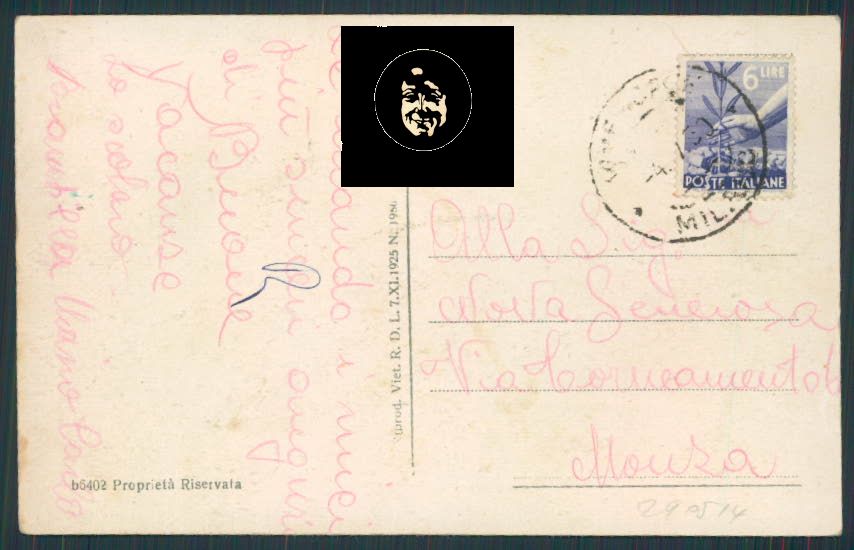 Lecco Moggio Valsassina cartolina RB1743 – retro