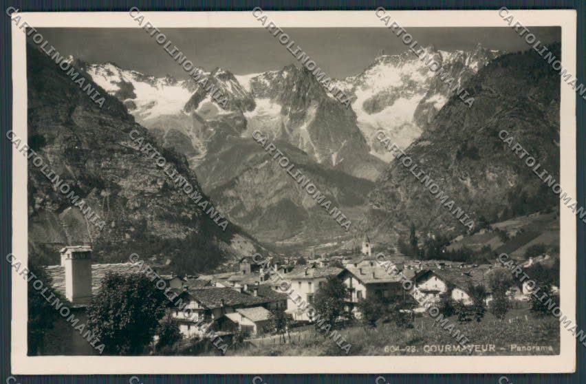 Aosta Courmayeur foto cartolina RB1747 – fronte