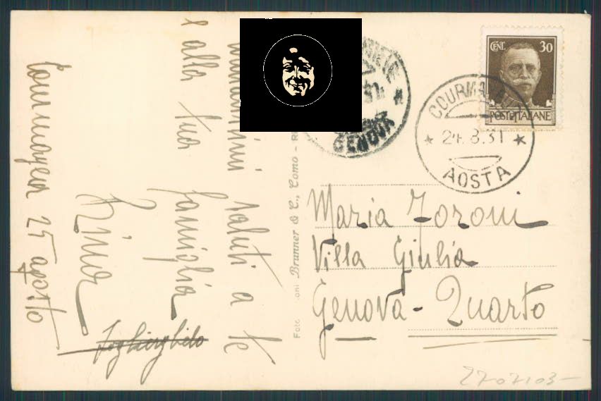 Aosta Courmayeur foto cartolina RB1747 – retro
