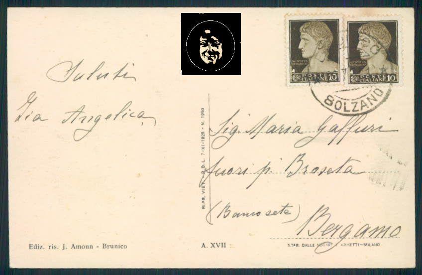 Bolzano Brunico PIEGHINE cartolina RB1795 – retro