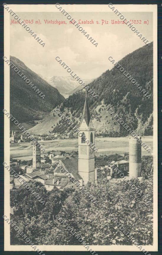 Bolzano Malles Mals cartolina RB1803 – fronte