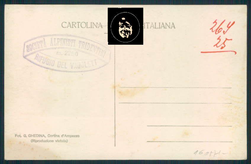 Trento Rifugio Vajolet Foto cartolina RB1810 – retro