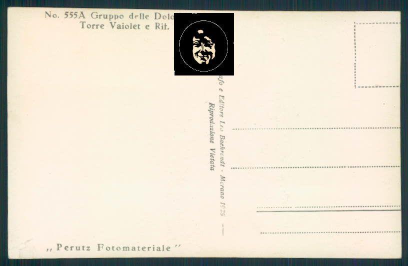Trento Torre Vajolet ABRASA Foto cartolina RB1811 – retro