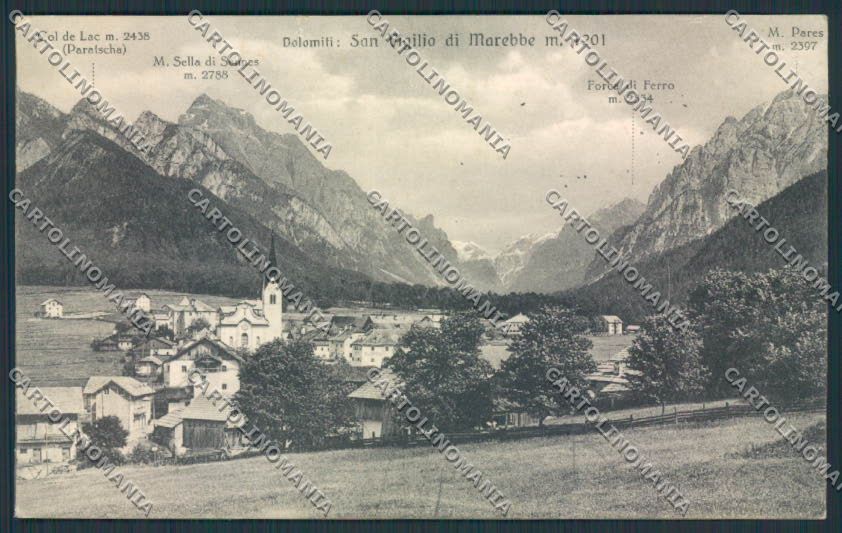 Bolzano San Vigilio Marebbe PIEGHINE cartolina RB1815 – fronte