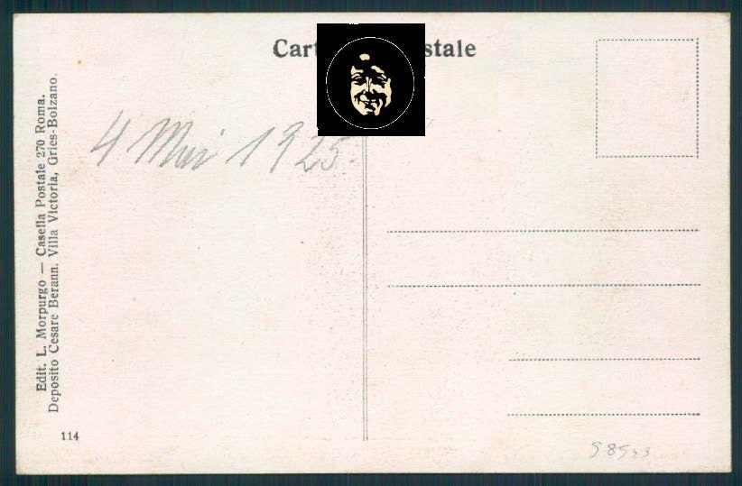 Bolzano Trento Passo della Mendola cartolina RB1821 – retro