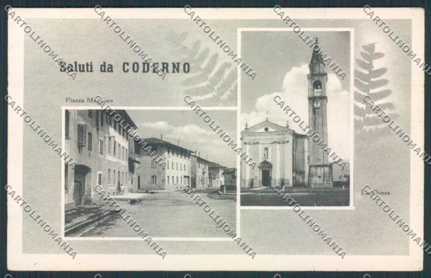 Udine Sedegliano Coderno STRAPPINO cartolina RB1831 – fronte