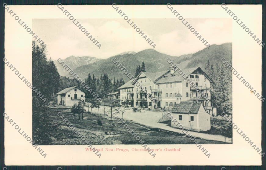 Bolzano Bagni di Braies Neu Prags cartolina RB1855 – fronte