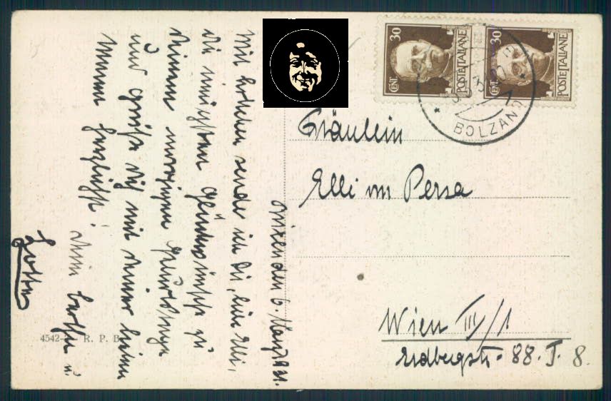 Bolzano Bressanone cartolina RB1857 – retro