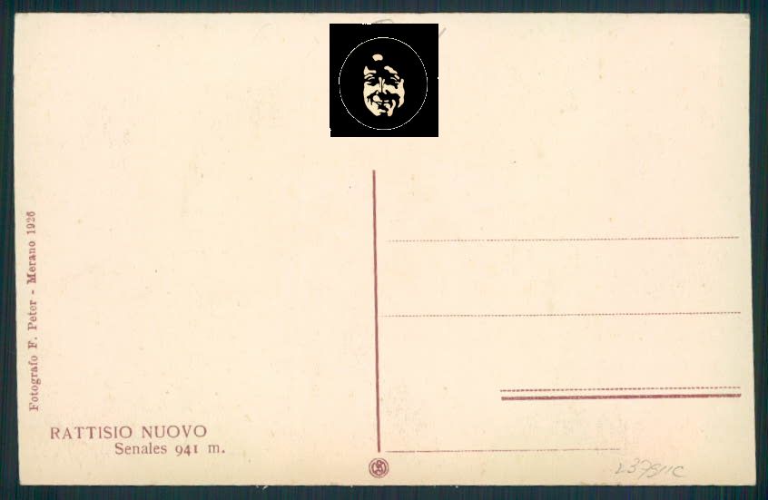 Bolzano Rattisio cartolina RB1861 – retro