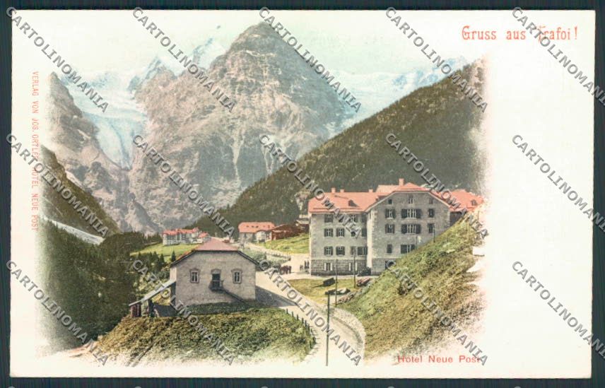 Bolzano Trafoi cartolina RB1872 – fronte