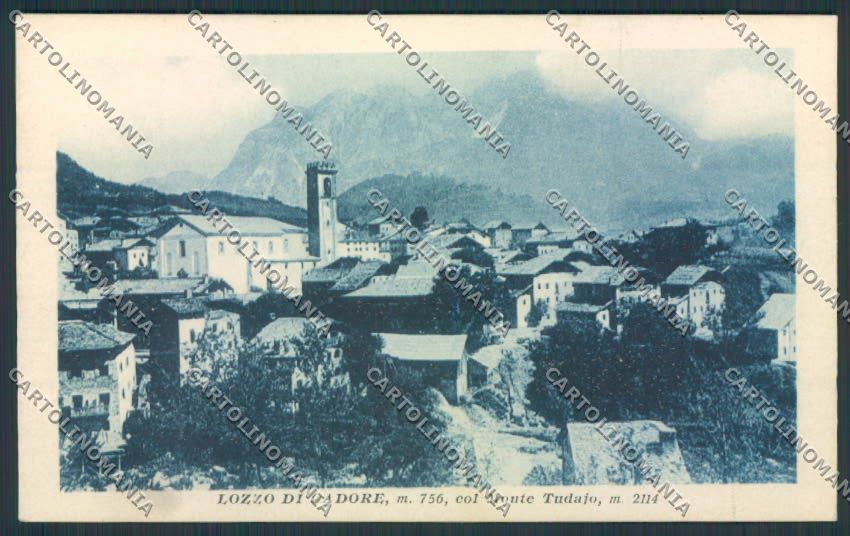 Belluno Lozzo di Cadore cartolina RB1919 – fronte