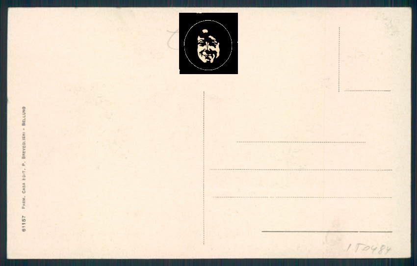 Belluno Lozzo di Cadore cartolina RB1919 – retro