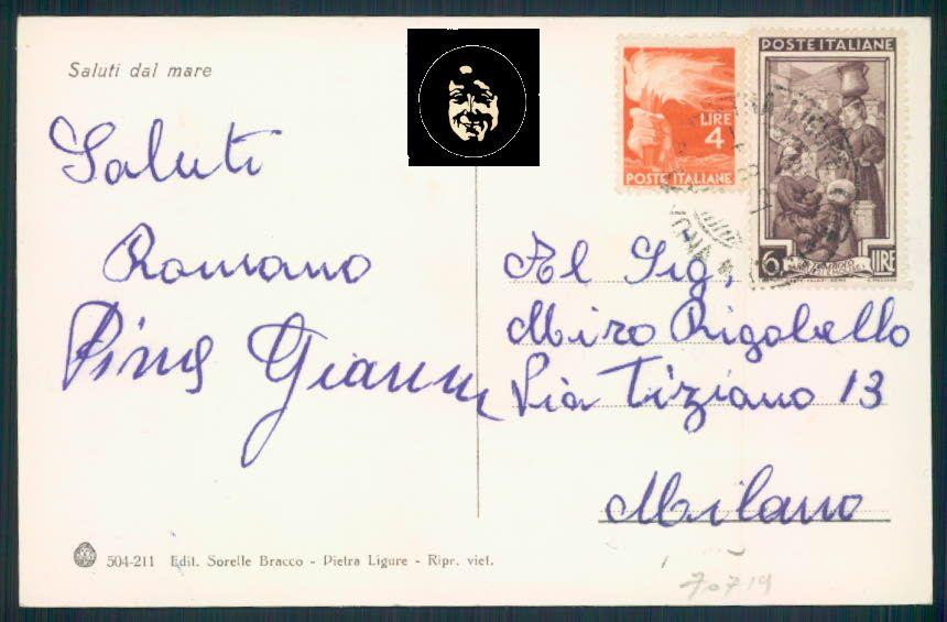 Savona Pietra Ligure cartolina RB1927 – retro