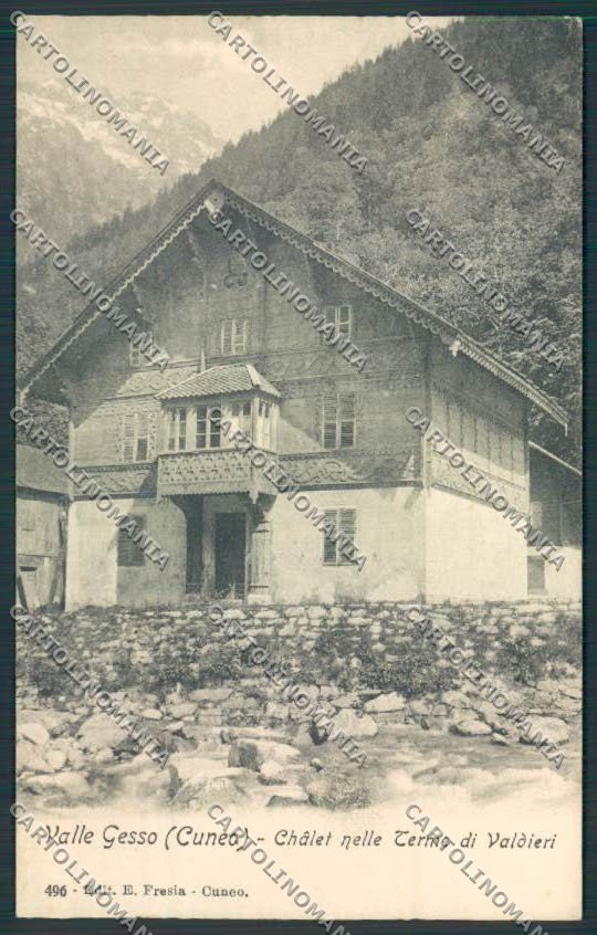 Cuneo Terme di Valdieri cartolina RB1931 – fronte