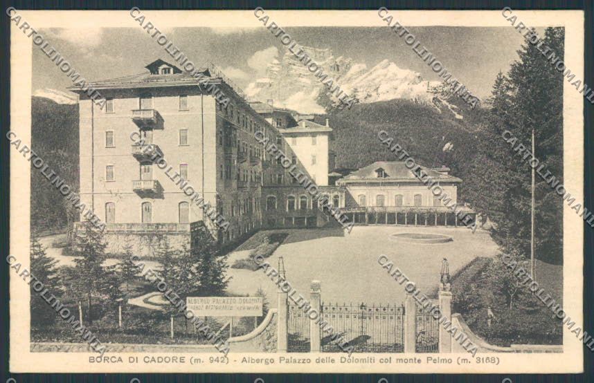 Belluno Borca di Cadore cartolina RB1941 – fronte