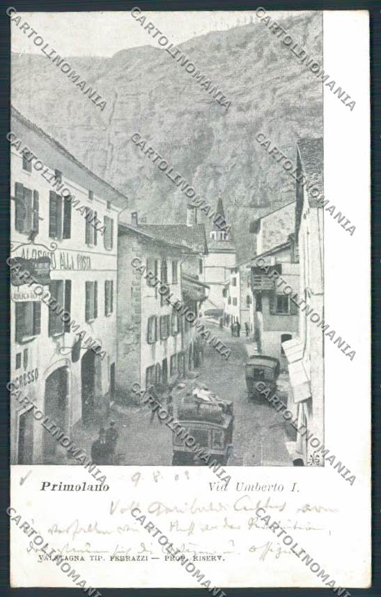 Vicenza Cismon Primolano cartolina RB1948 – fronte