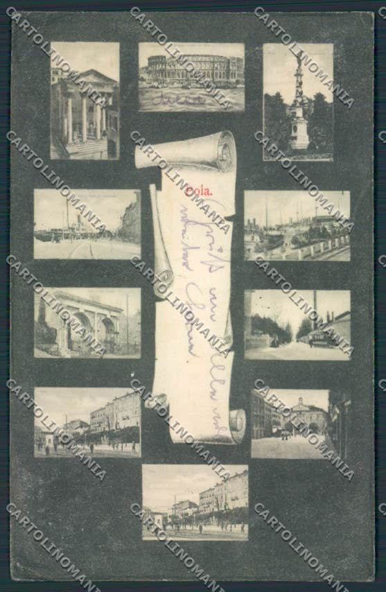 Croazia Croatia Pola Pula PIEGHINE cartolina RB2023 – fronte