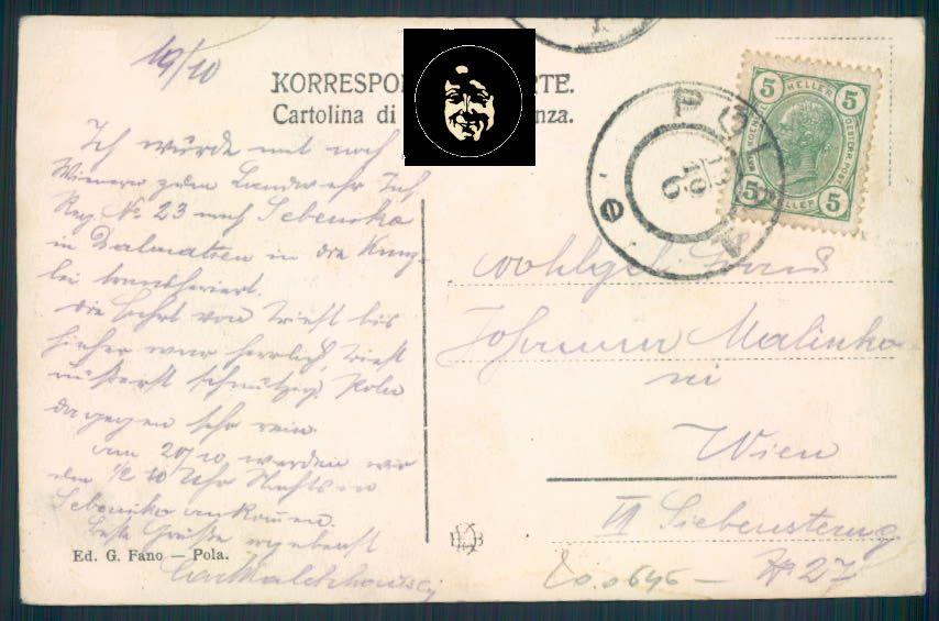 Croazia Croatia Pola Pula PIEGHINE cartolina RB2023 – retro