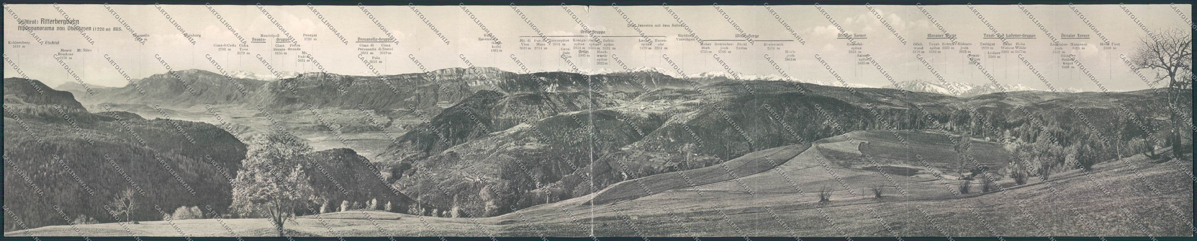 Bolzano Sudtirol Panoramica cartolina RB2072 – fronte