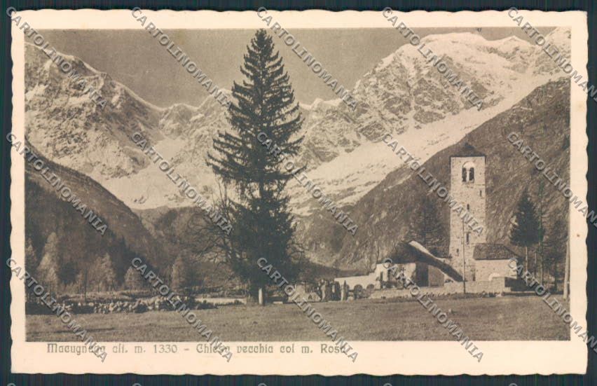 Verbania Macugnaga Monte Rosa cartolina RB2075 – fronte