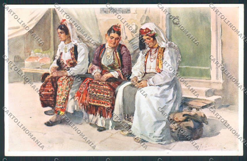 Croazia Ragusa Dubrovnik Costumi cartolina RB2103 – fronte
