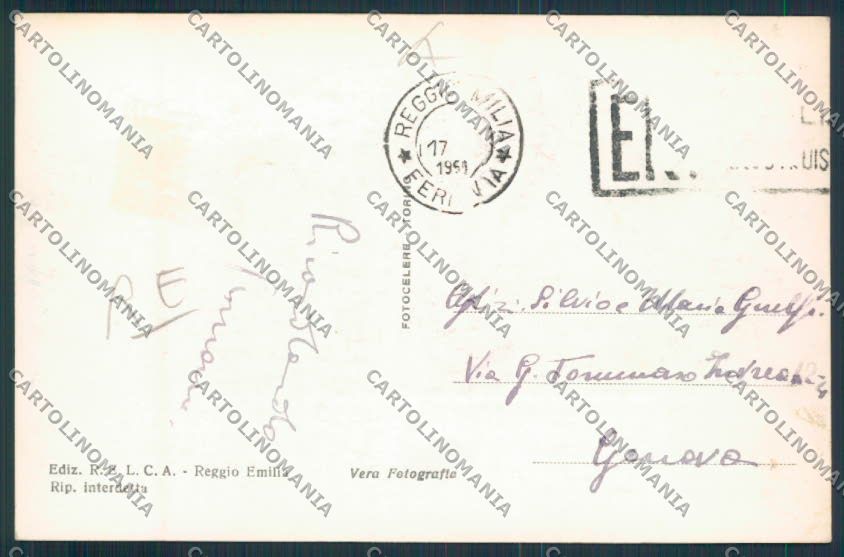 Reggio Emilia Foto cartolina RB2134 – retro
