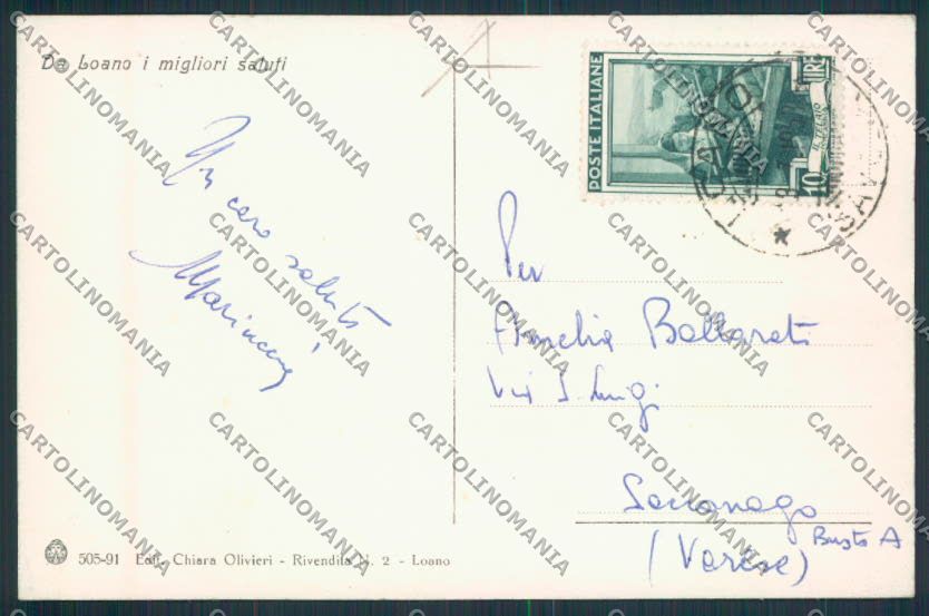 Savona Loano cartolina RB2152 – retro
