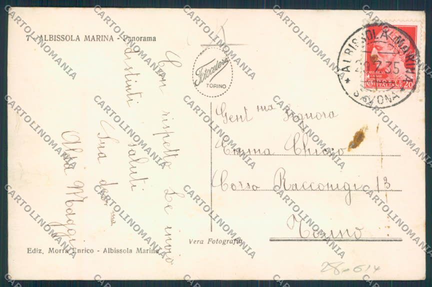 Savona Albissola Foto cartolina RB2158 – retro