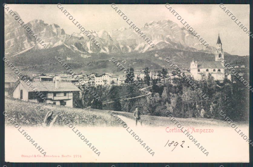 Belluno Cortina d'Ampezzo cartolina RB2170 – fronte