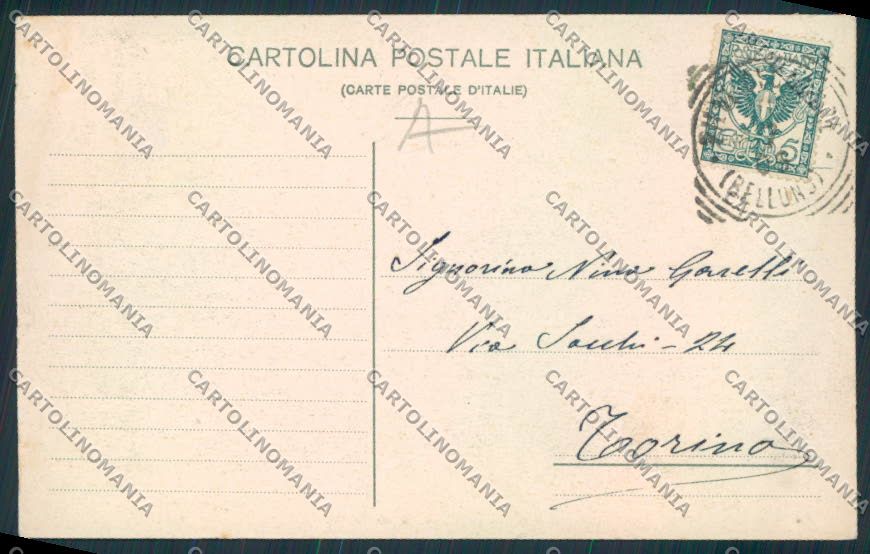Belluno Cadore cartolina RB2178 – retro