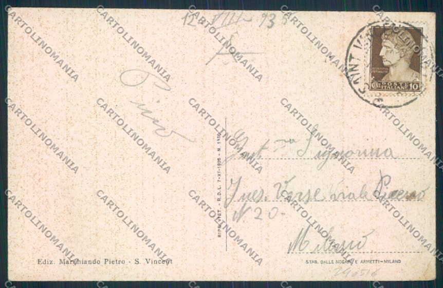 Aosta Saint Vincent cartolina RB2203 – retro