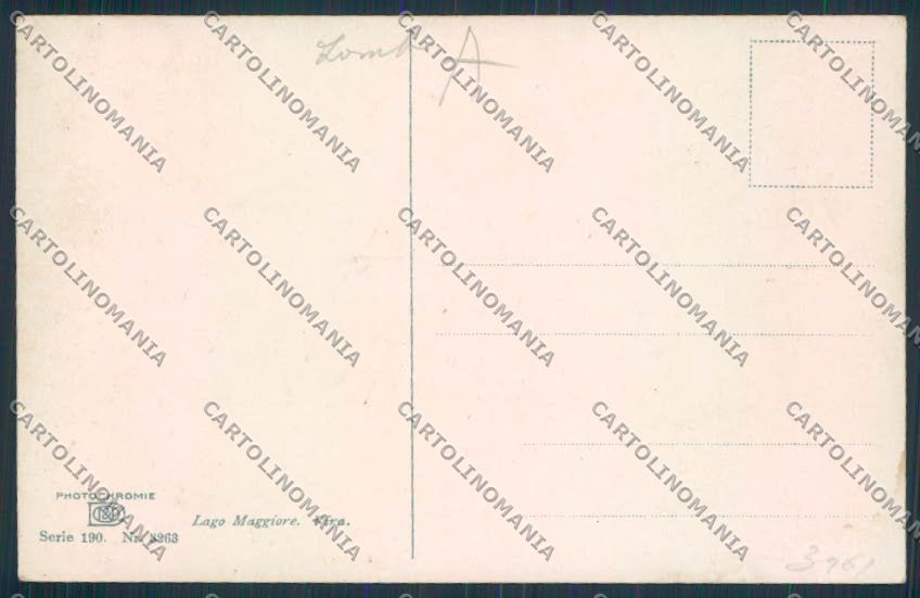 Svizzera Lago Maggiore Vira Gambarogno cartolina RB2232 – retro
