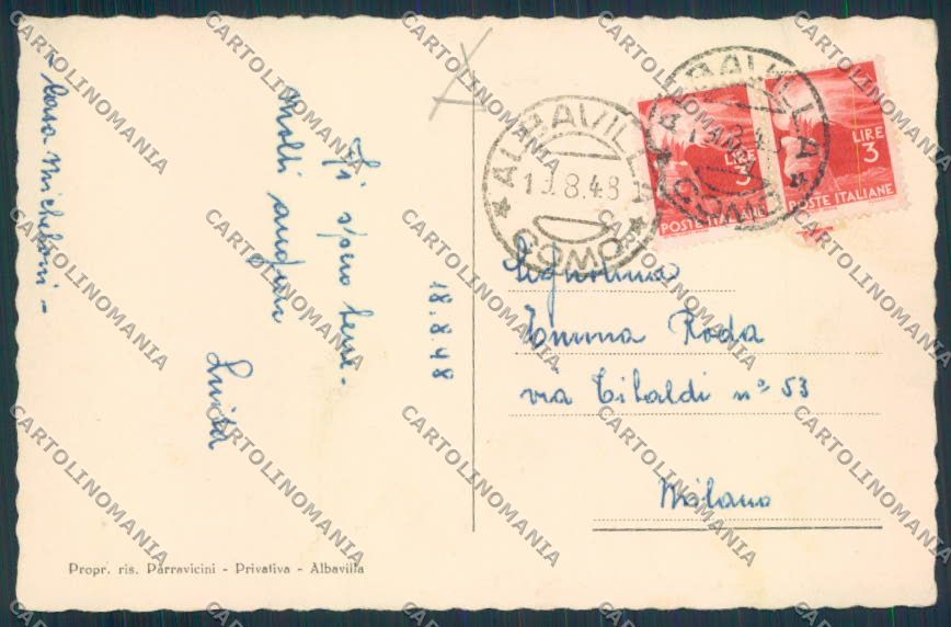 Como Albavilla cartolina RB2235 – retro