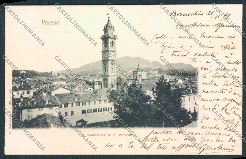Varese cartolina RB2267 – fronte