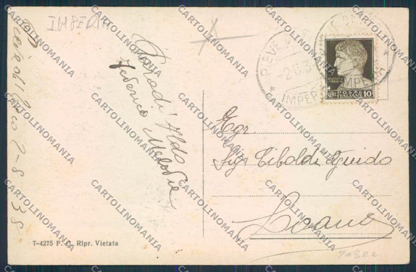 Imperia Pieve di Teco cartolina RB2278 – retro