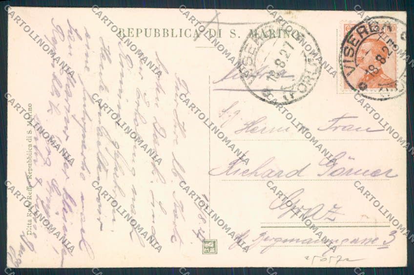 Repubblica di San Marino cartolina RB2297 – retro
