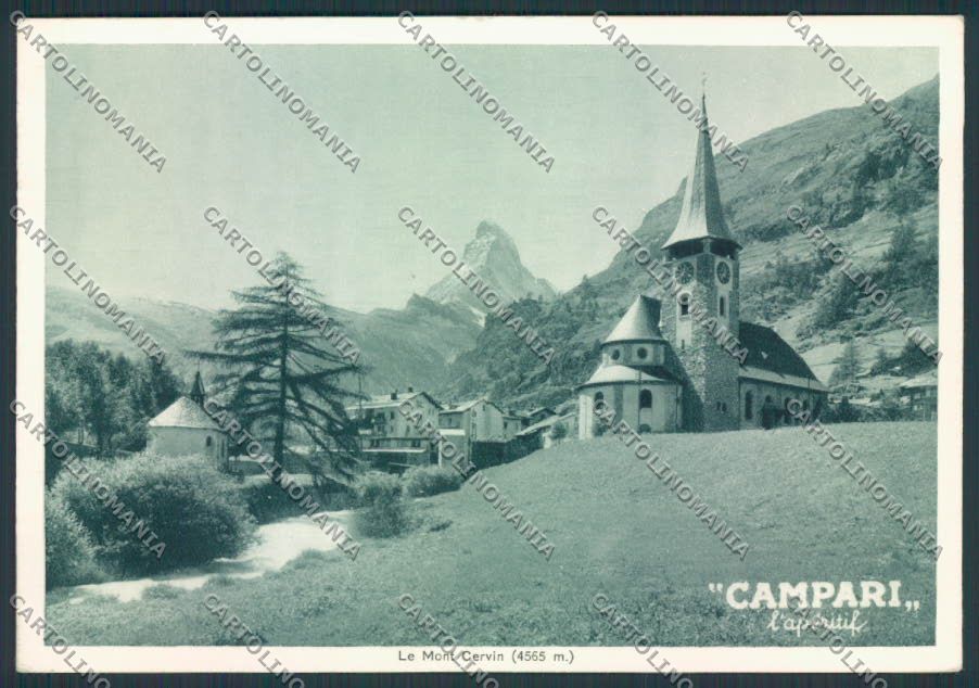Svizzera Cervino Campari Lugano FG cartolina RB2338 – fronte