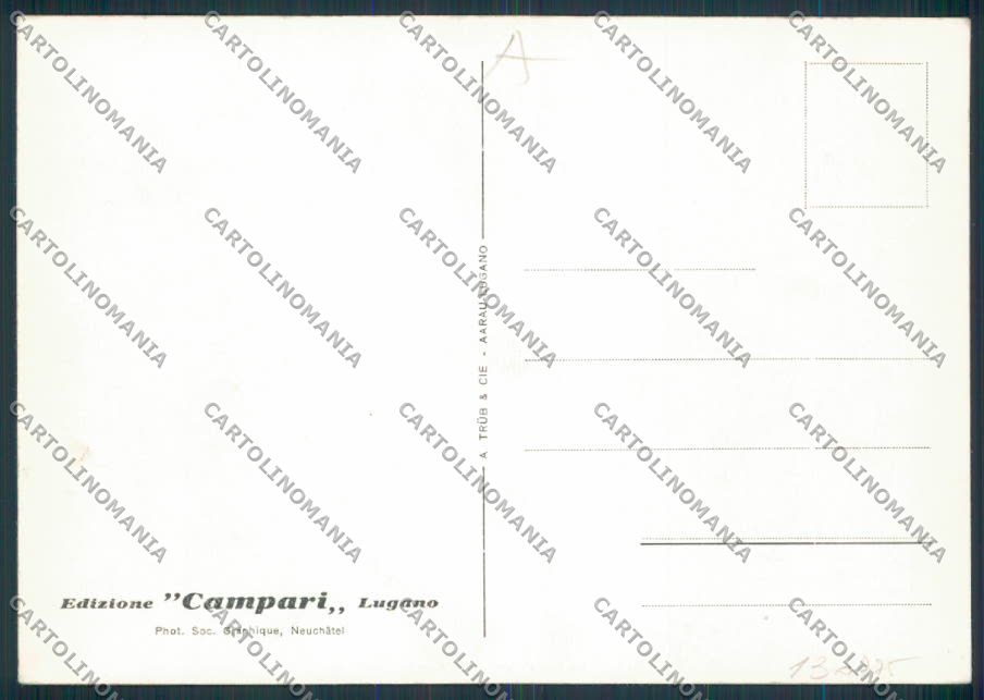 Svizzera Cervino Campari Lugano FG cartolina RB2338 – retro