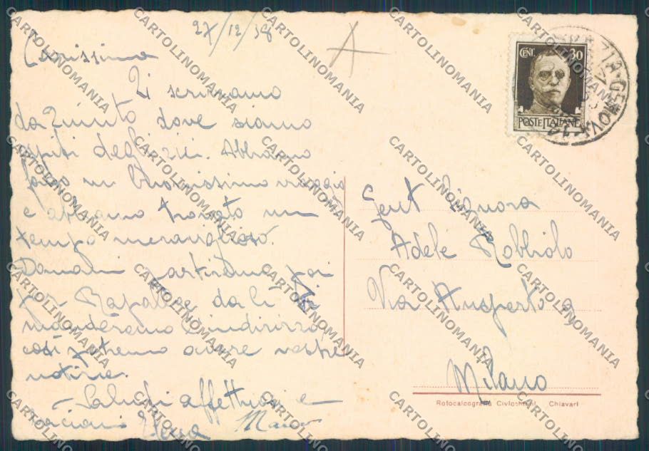 Genova Quinto FG cartolina RB2343 – retro
