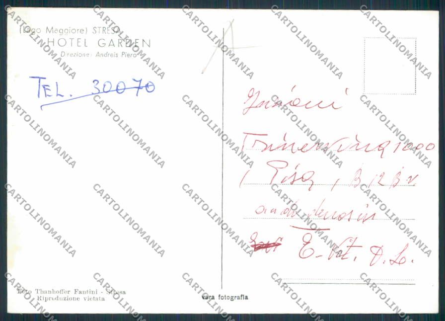 Verbania Stresa Foto FG cartolina RB2356 – retro
