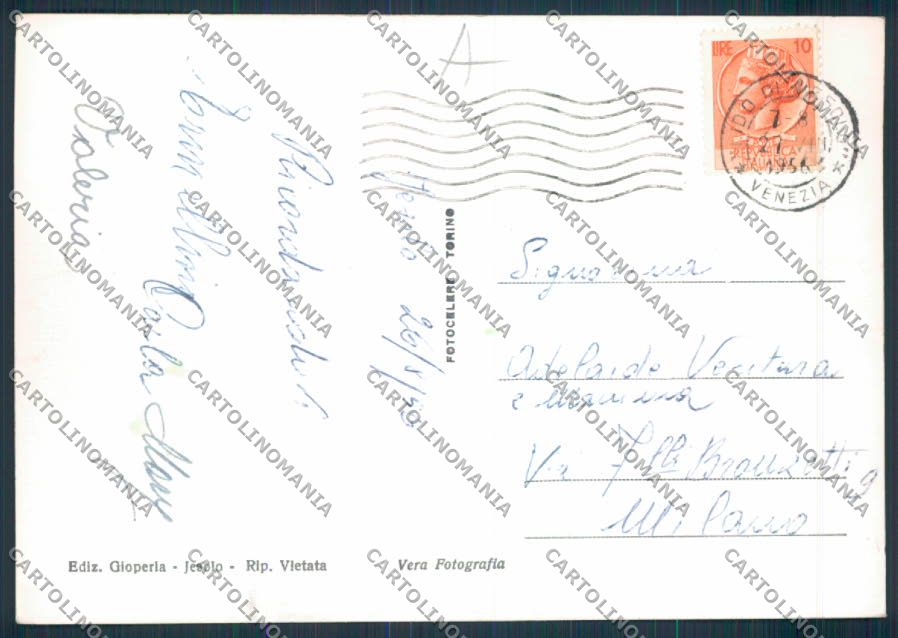 Venezia Jesolo Iesolo Foto FG cartolina RB2359 – retro