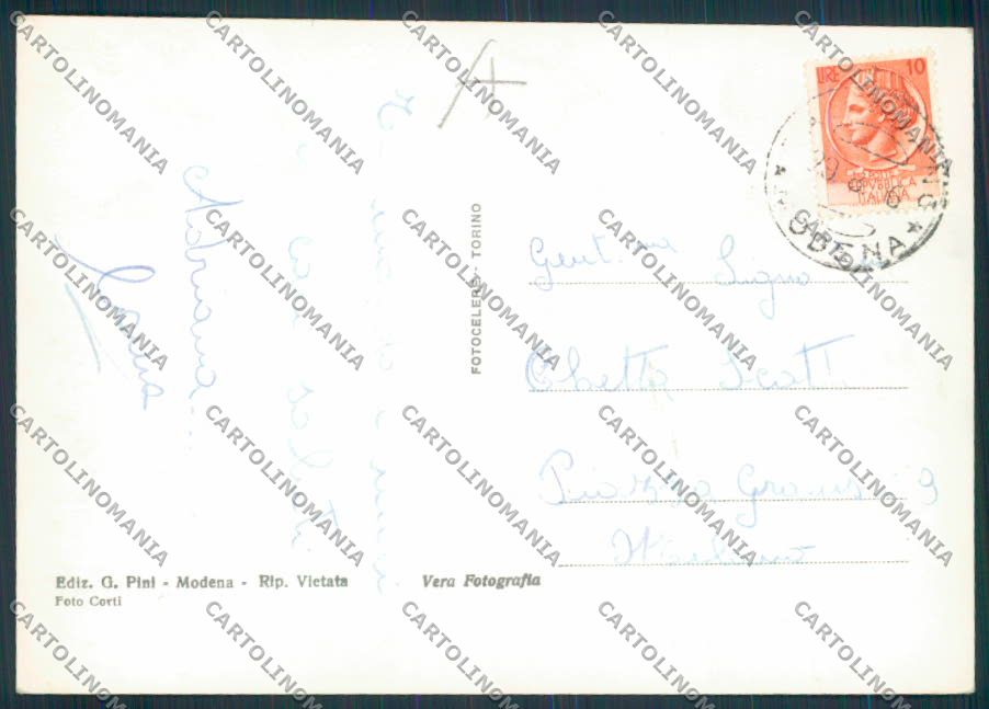 Modena Palagano Foto FG cartolina RB2361 – retro