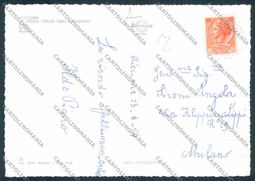 Rimini Riccione Foto FG cartolina RB2367 – retro