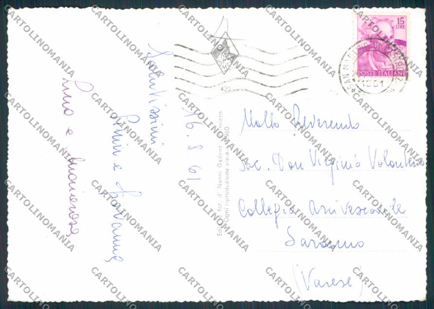 Trento Primiero Foto FG cartolina RB2372 – retro