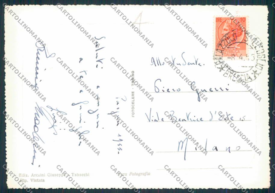 Brescia Palazzolo sull'Oglio Foto FG cartolina RB2400 – retro