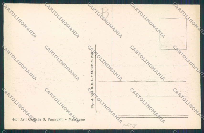 Varese Maccagno cartolina RB2467 – retro