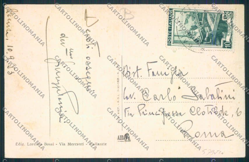 Varese Gallarate cartolina RB2484 – retro