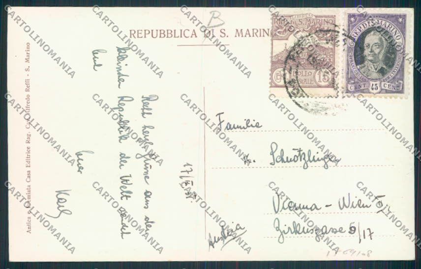 Repubblica di San Marino Foto cartolina RB2494 – retro
