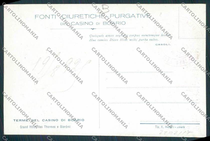 Brescia Boario cartolina RB2544 – retro